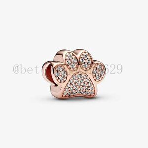 Pandora Sparkling Paw Print Charm